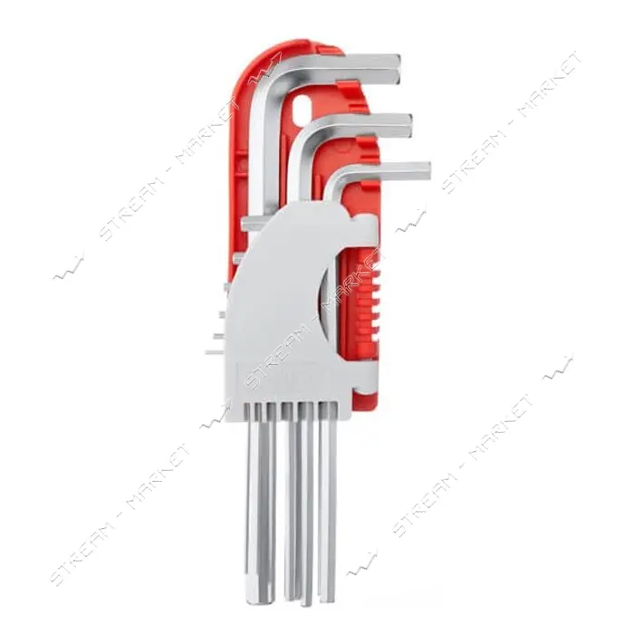 Набор Г-образных шестигранных удлиненных ключей Intertool Prof HT-1803 1.5-10мм 9шт                 