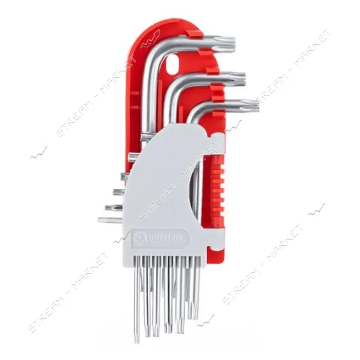 Набор Г-образных ключей Intertool HT-1821 TORX Т10-Т50 Cr-V Small 9 шт