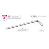 Ключ шестигранный Intertool HT-1854 4мм 105х24мм CrV
