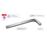 Ключ шестигранный Intertool HT-1869 19мм 265х70мм CrV