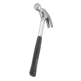 Молоток столярный Intertool HT-0224 с гвоздодером и металлической ручкой 450г                       