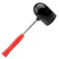 Киянка резиновая Intertool HT-0228 с металлической ручкой 1250г 90мм черная                         