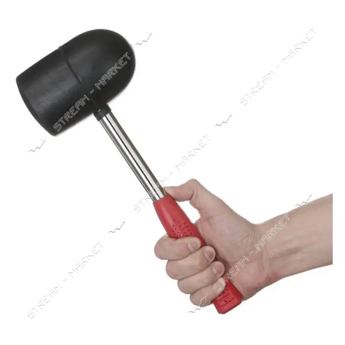 Киянка резиновая Intertool HT-0228 с металлической ручкой 1250г 90мм черная