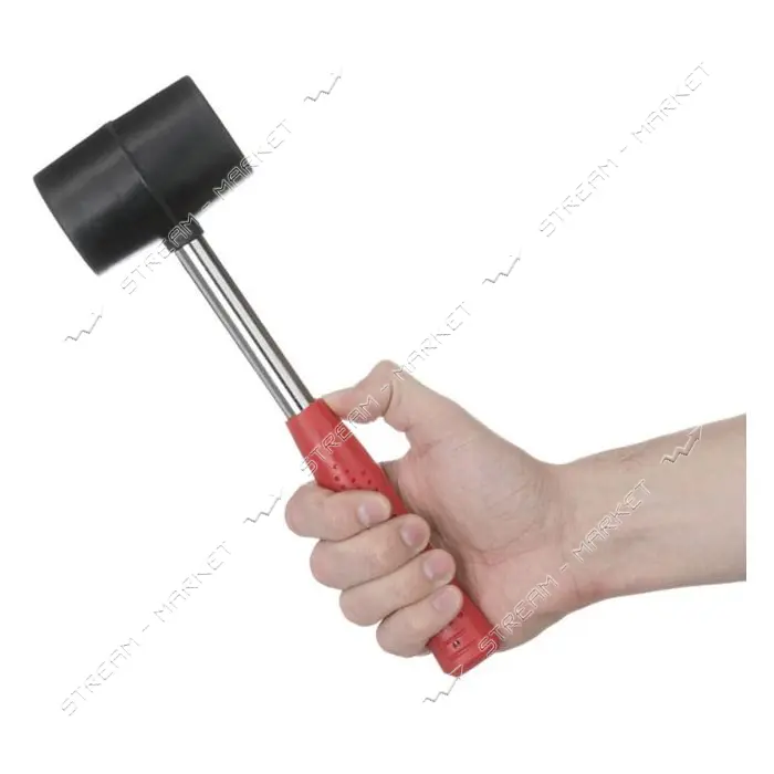 Киянка резиновая Intertool HT-0231 с металлической ручкой 450г 65мм черная