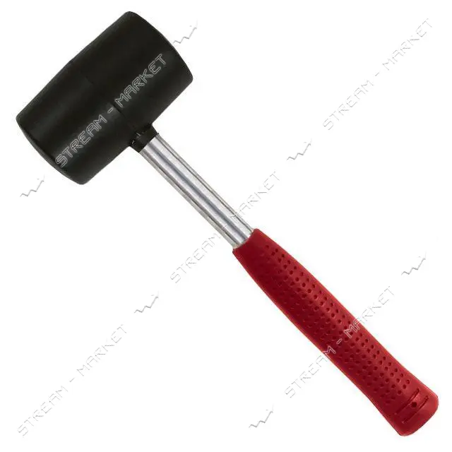 Киянка резиновая Intertool HT-0233 с металлической ручкой 900г 90мм черная                          