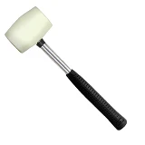 Киянка резиновая Intertool HT-0227 с металлической ручкой 450г 65мм белая                           