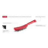 Щетка ручная Intertool BT-0008 5-рядная пластиковый корпус