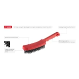 Щетка ручная Intertool BT-0009 6-рядная пластиковый корпус                                          