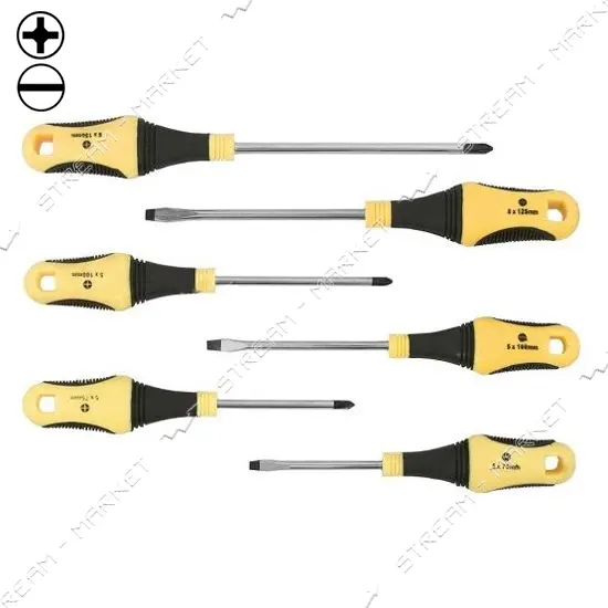 Набор отверток Intertool HT-0407 6шт                                                                