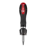 Отвертка реверсионная Intertool HT-0408 с комплектом насадок 7шт