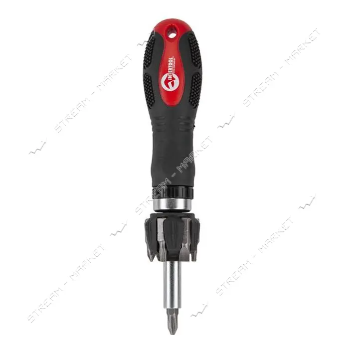 Отвертка реверсионная Intertool HT-0408 с комплектом насадок 7шт