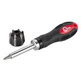 Отвертка реверсионная Intertool HT-0408 с комплектом насадок 7шт