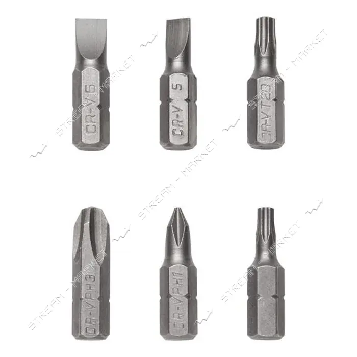 Отвертка реверсионная Intertool HT-0408 с комплектом насадок 7шт