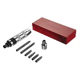 Отвертка ударная Intertool HT-0431 с комплектом насадок металлический футляр 6шт                    