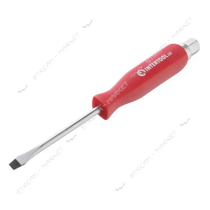 Отвертка ударная Intertool HT-0481 SL5x75мм Cr-V                                                    