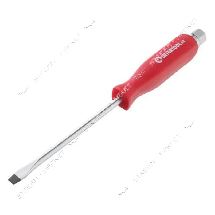Отвертка ударная Intertool HT-0483 SL6x125мм Cr-V                                                   