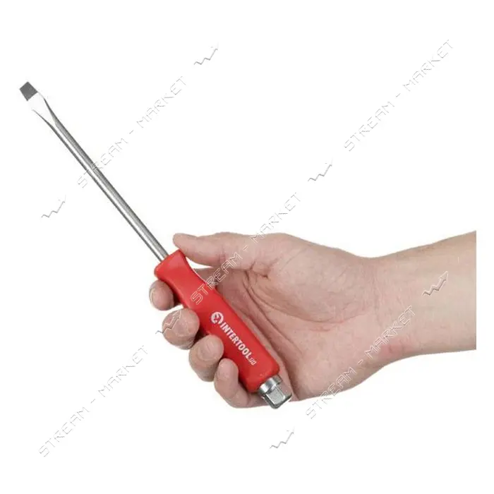 Отвертка ударная Intertool HT-0484 SL8x150мм Cr-V