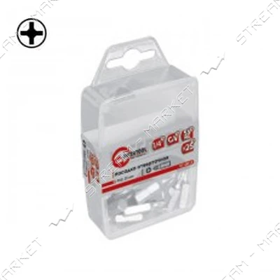 Комплект отверточных насадок Intertool VT-0011 PH1 1/4" x 25мм 25шт