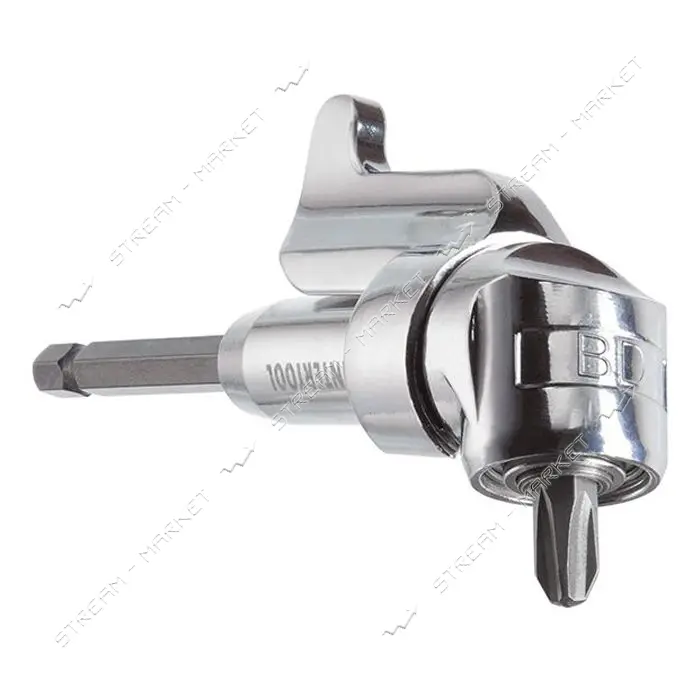 Угловой адаптер для отверточных насадок Intertool VT-0106 1/4" Cr-V                                 