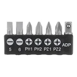 Отвертка Т-образная Intertool VT-1015 реверсионная с цанговым зажимом комплектом насадок 15шт       
