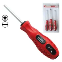 Набор отверток Intertool VT-2004 SL5x100 PH1x100 PH2x100 Cr-V Ergo-design 3шт                       