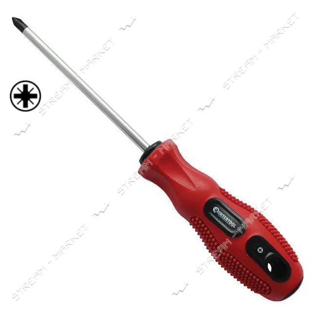 Отвертка крестовая Intertool VT-3023 PZ1x80мм                                                       