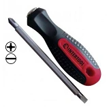 Отвертка двухсторонняя Intertool VT-3100 SL6 PH2                                                    