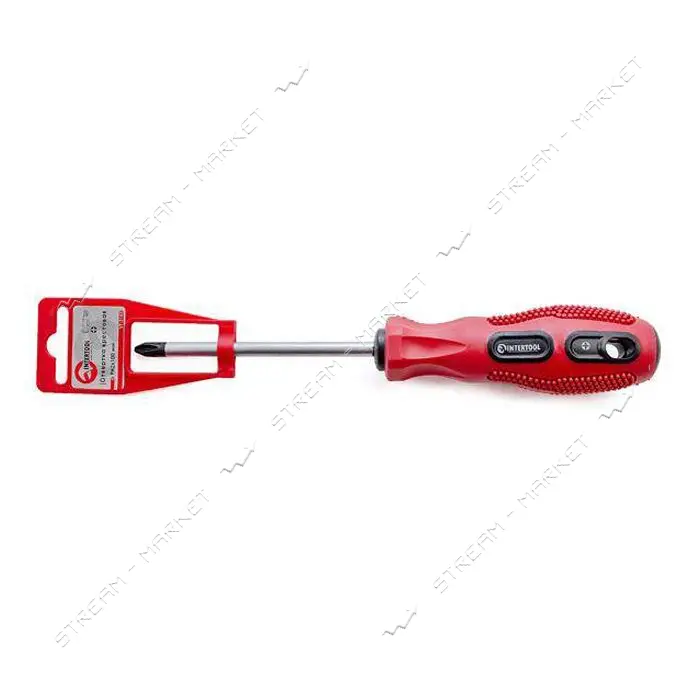 Отвертка крестовая Intertool VT-3143 PH2x100мм
