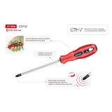 Отвертка крестовая Intertool VT-3156 PZ1x100мм