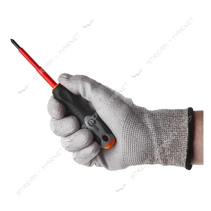 Отвертка Intertool VT-321 изолированная крестовая PH1 80мм 1000В