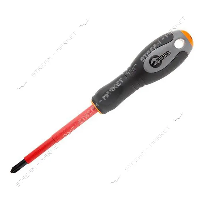 Отвертка Intertool VT-3212 изолированная крестовая PH2 100мм 1000В
