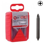 Комплект отверточных насадок Intertool VT-5784 PH1/PH2 1/4" x 60мм 10шт