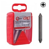 Комплект отверточных насадок Intertool VT-5786  PZ1/PZ2 1/4" x 60мм 10шт                            