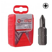Комплект викруткових насадок Intertool VT-5942 PH1 1/4" x 25мм 25шт                                 
