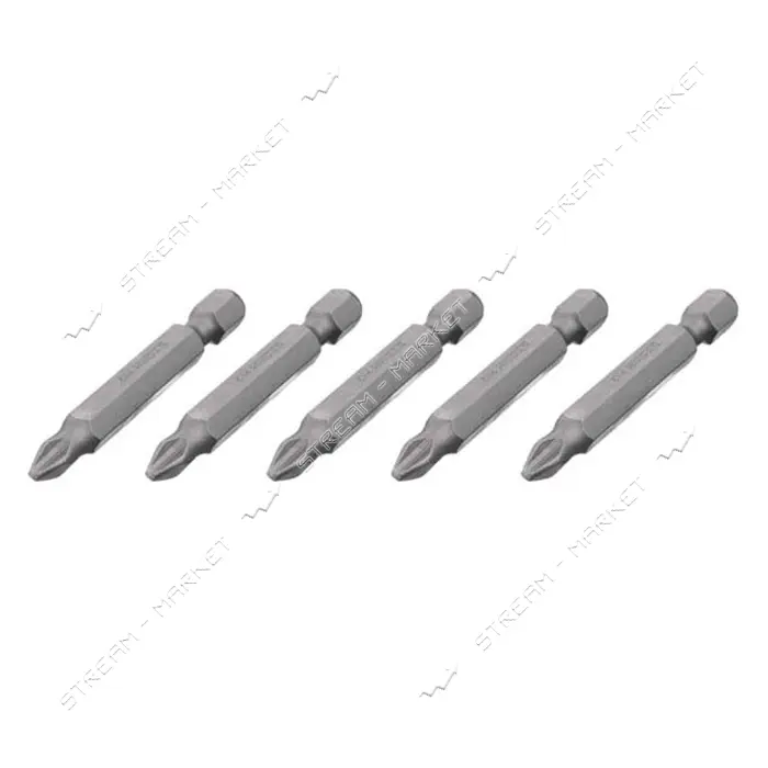 Комплект отверточных насадок Intertool VT-0202 Storm PH2 1/4"x50мм 5шт