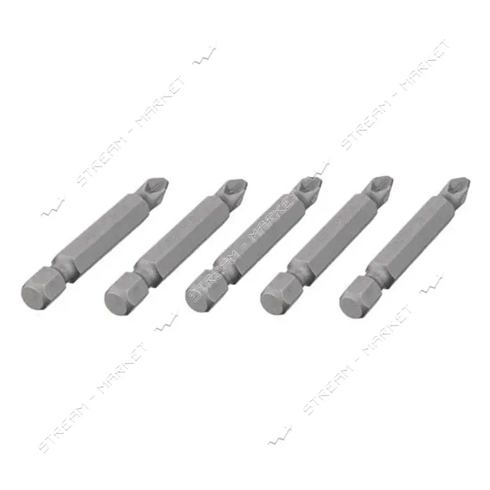 Комплект отверточных насадок Intertool VT-0204 Storm PZ2 1/4"x50мм 5шт