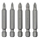Комплект отверточных насадок Intertool VT-0205 Storm PH1 PH2 PZ1 PZ2 1/4" x50мм 5шт