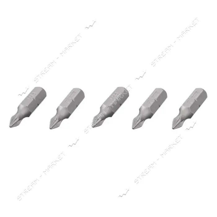 Комплект отверточных насадок Intertool VT-0206 PH1 1/4"х25мм 5шт                                    