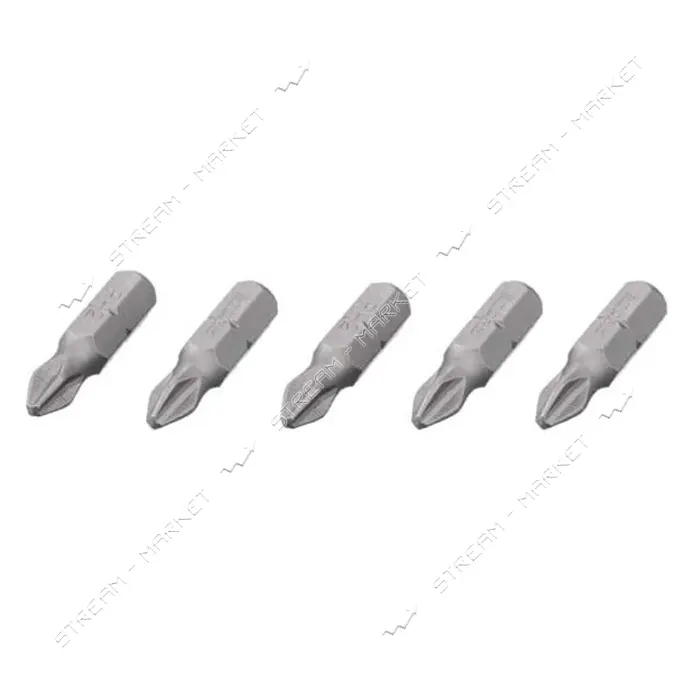 Комплект отверточных насадок Intertool VT-0207 Storm PH2 1/4"x25мм 5шт                              