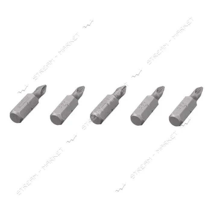 Комплект отверточных насадок Intertool VT-0208 Storm PZ1 1/4"x25мм 5шт