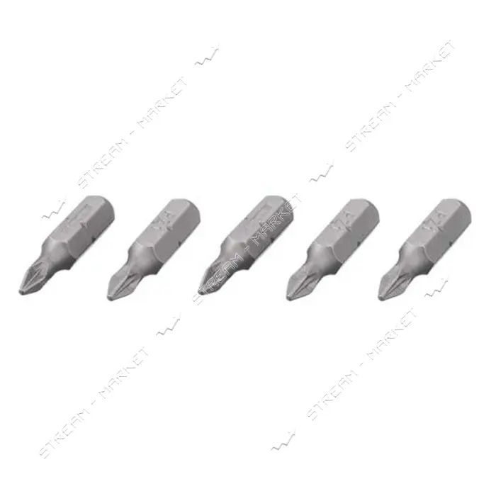 Комплект отверточных насадок Intertool VT-0208 Storm PZ1 1/4"x25мм 5шт