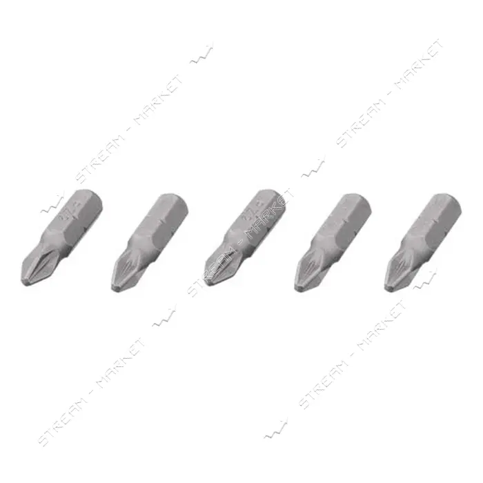 Комплект отверточных насадок Intertool VT-0209 Storm PZ2 1/4"x25мм 5шт                              