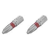 Комплект отверточных насадок Intertool VT-0218 PH2 1/4"x25мм S2 2шт STORM