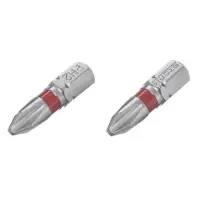 Комплект отверточных насадок Intertool VT-0218 PH2 1/4"x25мм S2 2шт STORM                           