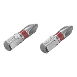 Комплект отверточных насадок Intertool VT-0218 PH2 1/4"x25мм S2 2шт STORM