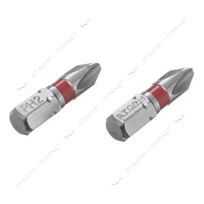 Комплект отверточных насадок Intertool VT-0218 PH2 1/4"x25мм S2 2шт STORM