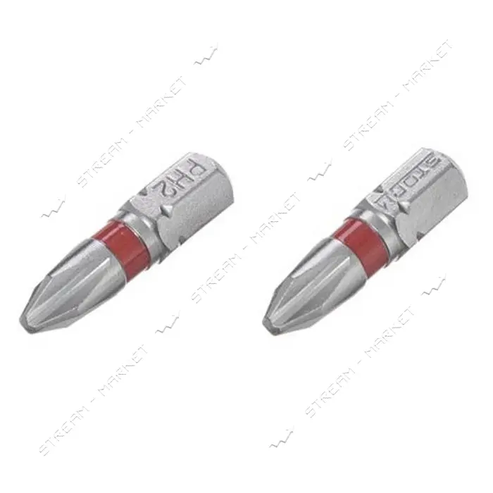 Комплект отверточных насадок Intertool VT-0218 PH2 1/4"x25мм S2 2шт STORM