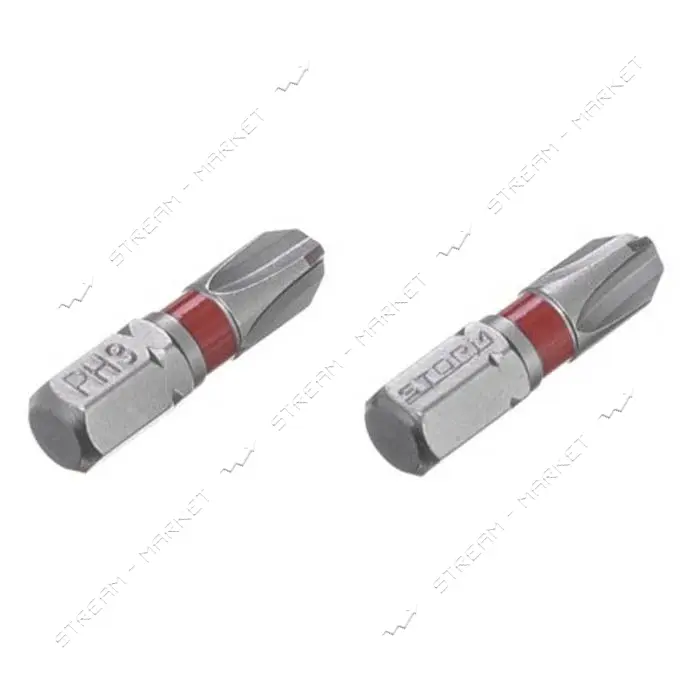 Комплект отверточных насадок Intertool VT-0219 PH3 1/4"x25мм S2 2шт STORM