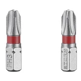 Комплект отверточных насадок Intertool VT-0219 PH3 1/4"x25мм S2 2шт STORM