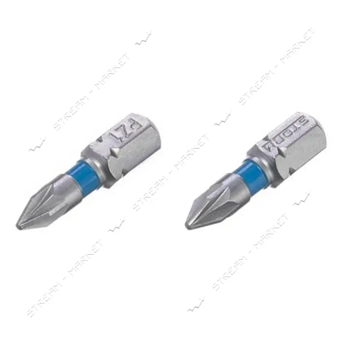 Комплект отверточных насадок Intertool VT-0220 PZ1 1/4"x25мм S2 2шт STORM                           